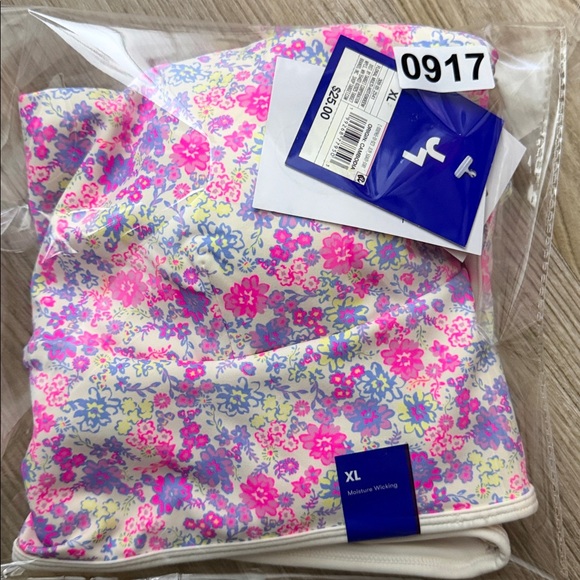 JoyLab Women's Floral Print Piped Longline Sports Bra, Pink - All Sizes - Picture 14 of 15